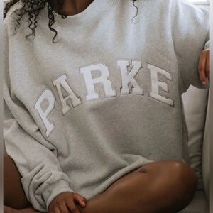 PARKE Varsity Mockneck - Classic Grey + White / XXL